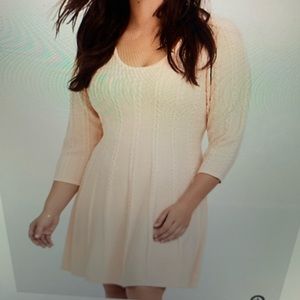 Torrid pink sweater short dress